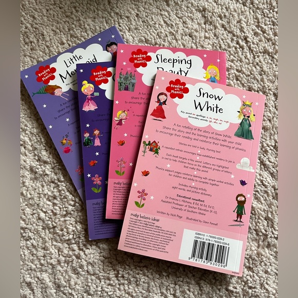 Set of four reading with phonics books - Picture 2 of 2